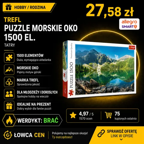 Puzzle Trefl Morskie Oko Tatry 1500 el