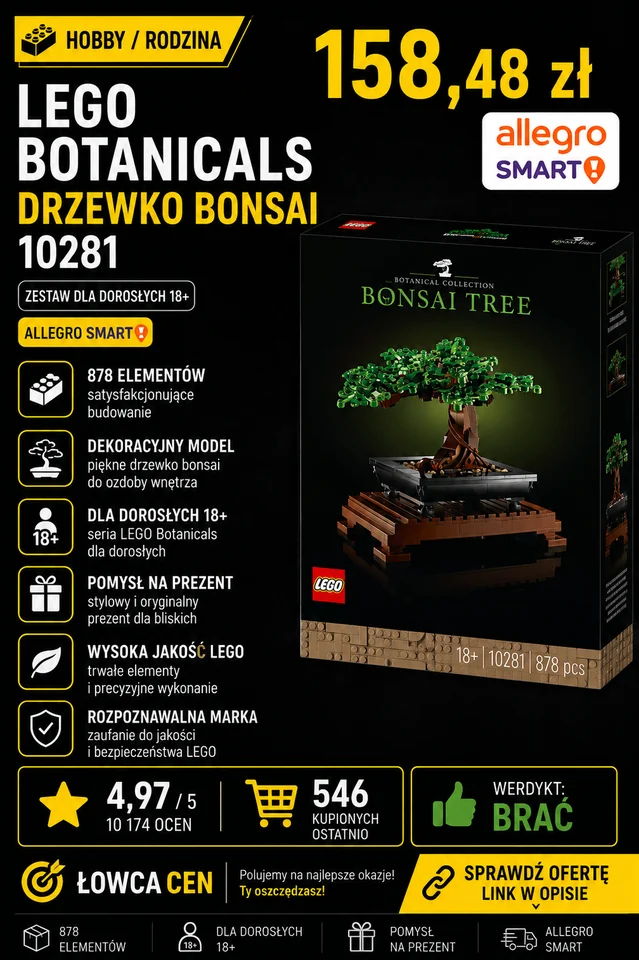 LEGO Botanicals 10281 Drzewko bonsai