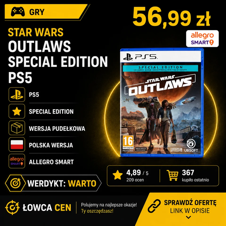 Star Wars Outlaws Edycja Specjalna PlayStation 5 (PS5) pudełkowa