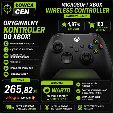 Pad Microsoft Xbox Series Controller Carbon Black (EP2-29930)
