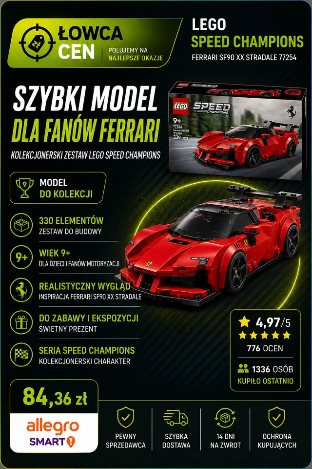LEGO Speed Champions 77254 Samochód sportowy Ferrari SF90 XX Stradale
