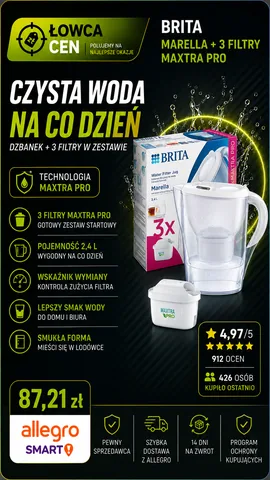 Dzbanek filtrujący Brita Marella Cool +3 filtry Maxtra PRO Pure Performance