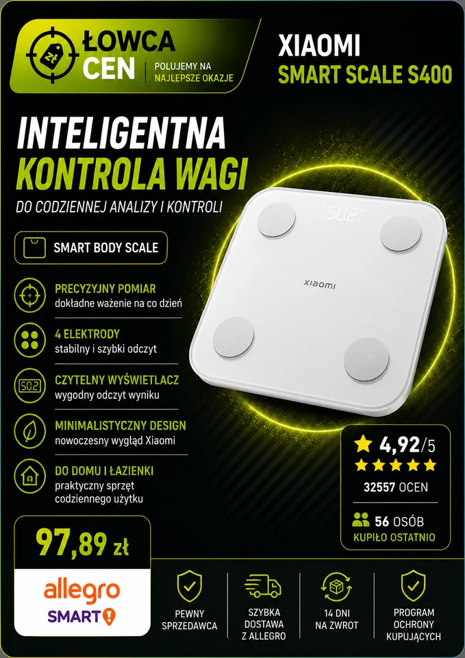 Waga łazienkowa Xiaomi Mi Body Composition Scale 2